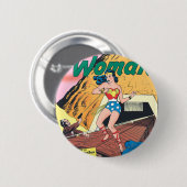 Wonder Woman Onzichtbare Trail Ronde Button 5,7 Cm (Voorkant /achterkant)