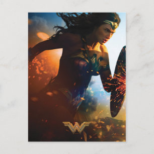 Wonder Woman op slagveld Briefkaart