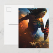 Wonder Woman op slagveld Briefkaart (Voorkant / Achterkant)