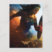 Wonder Woman op slagveld Briefkaart (Voorkant)