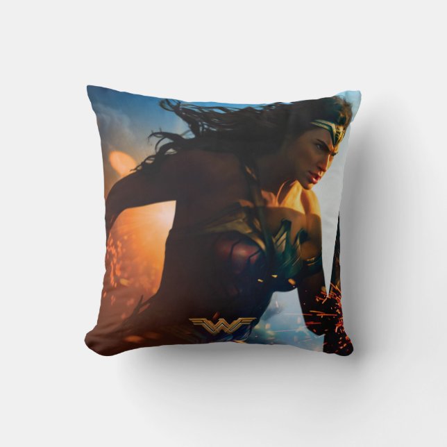 Wonder Woman op slagveld Kussen (Voorkant)