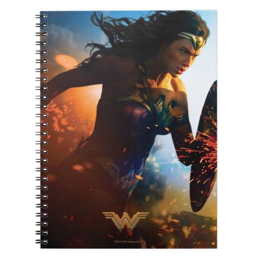 Wonder Woman op slagveld Notitieboek (Voorkant)