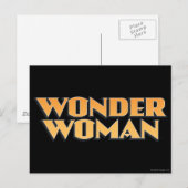 Wonder Woman Oranje Logo Briefkaart (Voorkant / Achterkant)