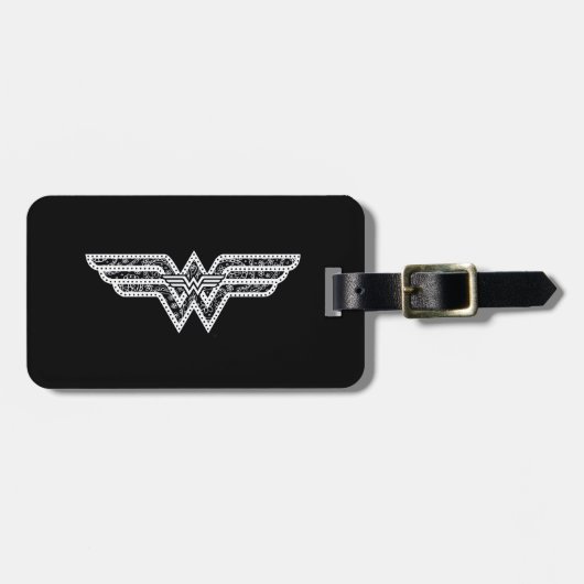 Wonder Woman Paisley Logo Bagagelabel (Voorkant horizontaal)