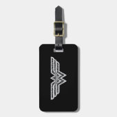 Wonder Woman Paisley Logo Bagagelabel (Voorkant verticaal)