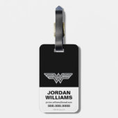 Wonder Woman Paisley Logo Bagagelabel (Achterkant verticaal)