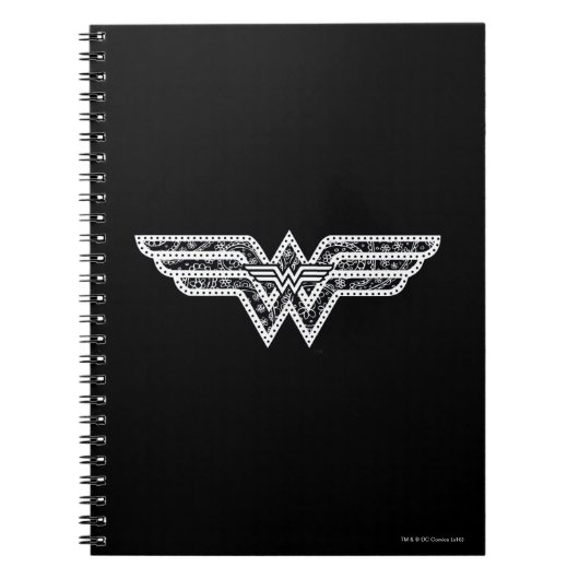 Wonder Woman Paisley Logo Notitieboek (Voorkant)