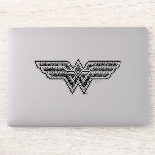 Wonder Woman Paisley Logo Sticker (Computer)