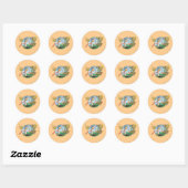 Wonder Woman Paradise Island Ronde Sticker (Vel)