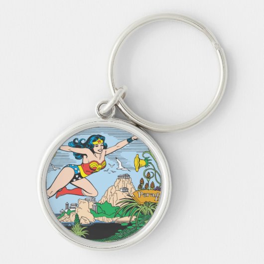 Wonder Woman Paradise Island Sleutelhanger (Voorkant)