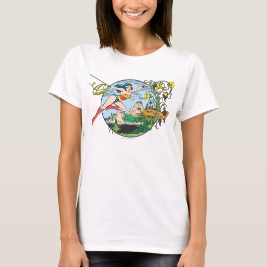 Wonder Woman Paradise T-shirt (Voorkant)