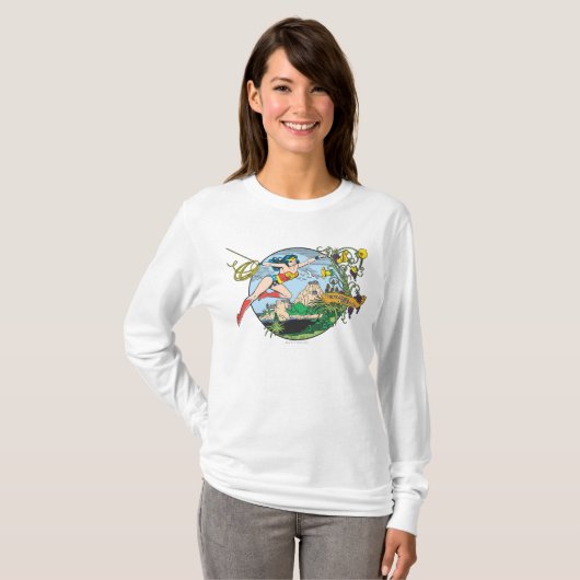 Wonder Woman Paradise T-shirt (Voorkant volledig)