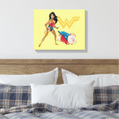Wonder Woman & PB Canvas Afdruk (Insitu (Slaapkamer))