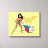 Wonder Woman & PB Canvas Afdruk (Voorkant)