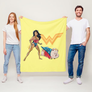 Wonder Woman & PB Fleece Deken