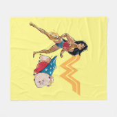 Wonder Woman & PB Fleece Deken (Voorkant (Horizontaal))