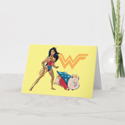Wonder Woman & PB Kaart (Voorkant)