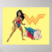 Wonder Woman & PB Poster (Voorkant)