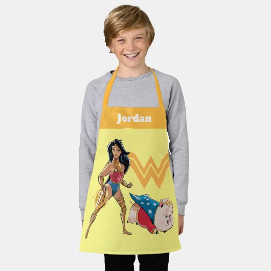 Wonder Woman & PB Schort (Gedragen)