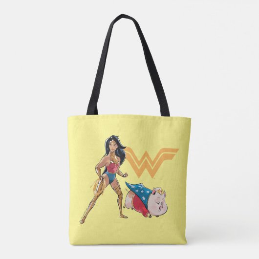 Wonder Woman & PB Tote Bag (Achterkant)