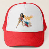 Wonder Woman & PB Trucker Pet (Voorkant)
