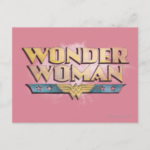 Wonder Woman Pencil Logo Briefkaart