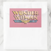 Wonder Woman Pencil Logo Rechthoekige Sticker (Tas)