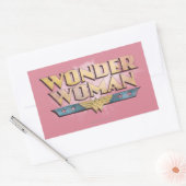 Wonder Woman Pencil Logo Rechthoekige Sticker (Envelop)