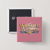 Wonder Woman Pencil Logo Vierkante Button 5,1 Cm (Voorkant /achterkant)