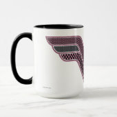 Wonder Woman Pink and Black Checker Mesh Logo Mok (Links)