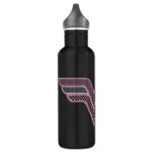 Wonder Woman Pink and Black Checker Mesh Logo Waterfles (Links)
