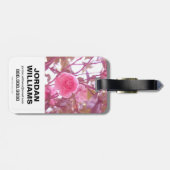 Wonder Woman Pink Camellia Flowers Logo Bagagelabel (Achterkant horizontaal)