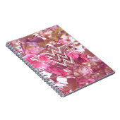 Wonder Woman Pink Camellia Flowers Logo Notitieboek (Rechterzijde)