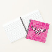 Wonder Woman Pink Comic Book Collage Logo Notitieboek (Binnen)