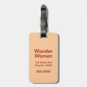 Wonder Woman |  Pose met Lasso Bagagelabel (Achterkant verticaal)