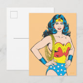 Wonder Woman | Pose met Lasso Briefkaart (Voorkant / Achterkant)