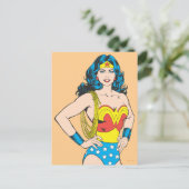 Wonder Woman |  Pose met Lasso Briefkaart (Staand voorkant)