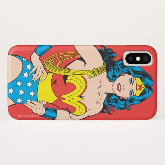 Wonder Woman |  Pose met Lasso Case-Mate iPhone Case (Achterkant (horizontaal))
