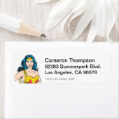 Wonder Woman |  Pose met Lasso Etiket (Insitu)