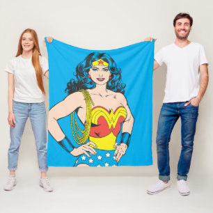 Wonder Woman    Pose met Lasso Fleece Deken