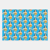 Wonder Woman |  Pose met Lasso Inpakpapier Vel (Voorkant 3)