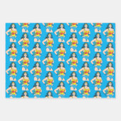 Wonder Woman |  Pose met Lasso Inpakpapier Vel (Voorkant 2)