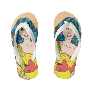 Wonder Woman    Pose met Lasso Kinder Teenslippers