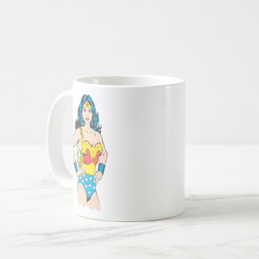 Wonder Woman |  Pose met Lasso Koffiemok (Voorkant links)