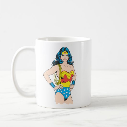 Wonder Woman |  Pose met Lasso Koffiemok (Links)