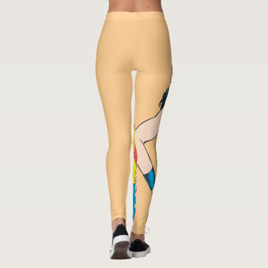 Wonder Woman |  Pose met Lasso Leggings (Achterkant)
