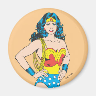 Wonder Woman    Pose met Lasso Magneet