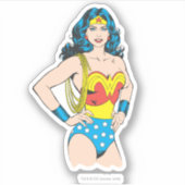 Wonder Woman |  Pose met Lasso Sticker (Voorkant)