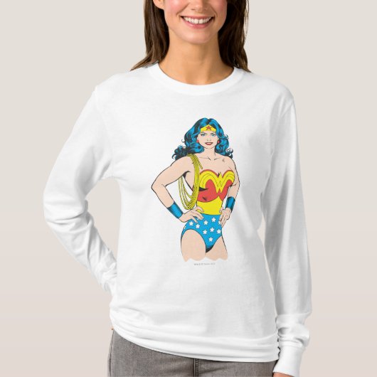 Wonder Woman | Pose met Lasso T-shirt (Voorkant)