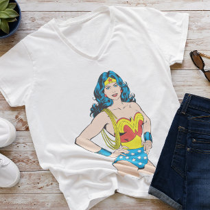 Wonder Woman Pose met Lasso T-shirt